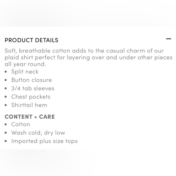 Torrid Harper Cotton Pullover 3/4 Sleeve Blouse Size 2X Plaid - Picture 9 of 9